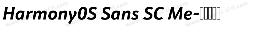 Harmony0S Sans SC Me字体转换